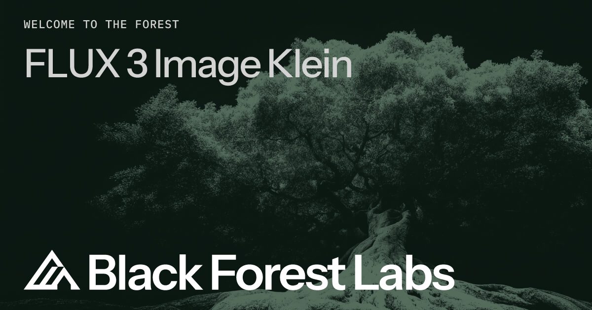 Image from bfl.ai: FLUX 3 Image Klein brings open-weights 4K editing to consumer GPUs